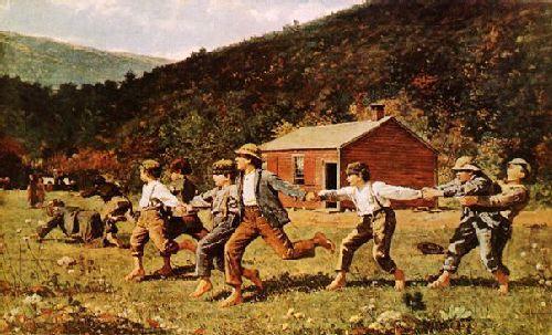 Winslow Homer Snap-the-Whip Spain oil painting art